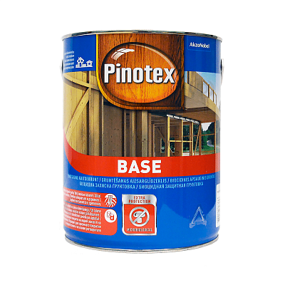 Pinotex Base - Ґрунтувальний склад для деревини, безбарвний, 3 л