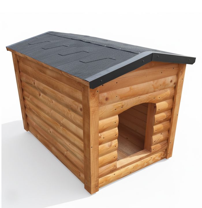 Будка для великого собаки утеплена класична