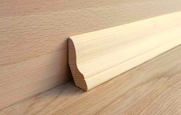 Плінтус з дерева євро широкий 60мм