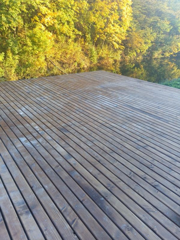 Дошка для тераси 105мм на 35мм дерев'яна